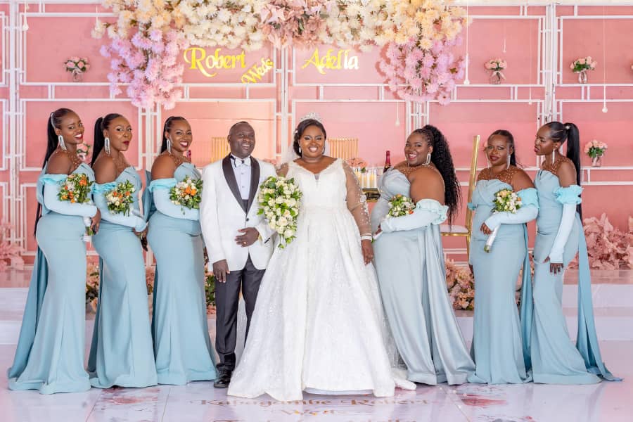 Bridal dress designed for Ugandan brides by Tc Bridals